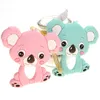 Groothandel 10 ST KOALA SILICONE BABY TEETHER DIER BER BPA GRATIS GEBOREN TIJDENSKETTINGEN HANGER ACCESSOIRES DIY Kerstcadeau 2111106