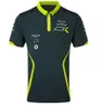 Camisa polo oficial de manga curta da equipe F1 2021 da Fórmula 1 Camiseta esportiva com lapela personalizada no mesmo estilo