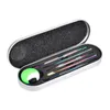 Dabber Tools Kit Pick Tool Kits de démarrage de vapeur pour vaporisateur de cire de tabac aux herbes sèches Boîte en aluminium Dab en acier inoxydable avec pot en silicone