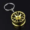 Interiördekorationer Auto Hub KeyChain Wheel Rim Car Keyring Luxury Zinc Eloy Key Tire Styling Chain för