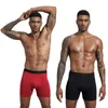 Külot 4 adet / grup Uzun Bacak Boxer Şort Iç Çamaşırı Erkekler Için Pamuk erkek Külot Marka Underware Boxershorts Seksi Homme