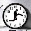 벽시계 코미디 영감 벽시계 홈 사무실 장식에 대 한 Newelty Creative Wall Watch 재미 있은 워킹 자동 시계 H1230