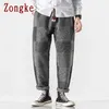 Zongke Winter Plaid Pantalon Hommes Joggers Pantalons de survêtement Japonais Streetwear Pantalon Casual Harajuku S M-5XL 210715