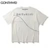 T-shirt oversize Gesù Stampa Punk Rock Gothic Tees Camicie HipHop Cotone allentato Moda estiva Harajuku Magliette Top 210602