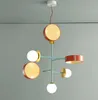 Artpad – lustre moderne pour chambre à coucher, lampe Macaron créative, chambre d'enfant, café, boutique, cuisine, fer, éclairage intérieur LED