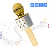 Ws858 Upgrade Karaoke Microphone Led Lights Music Microfono Wireless Mic For Family Ktv Portable Singing Mike