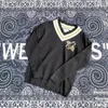 Mäns Hoodies Sweatshirts 2021 Tidig höst Små Bee Stickad V-Neck Par High Version Sweater