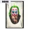 Joker satte på en lycklig ansikte plack klassisk film vintage metall tennskyltar bar pub café heminredning väggkonst klistermärken gåva n3265513858