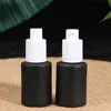 5G 10G 15G 20G 30G 50G 60G 80G 100G Zwart Frosted Glas Crème Fles Cosmetische Lotion Spray Pump Flessen Lege Hervulbare Kruiken Container met Hout Graan Plastic Caps