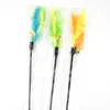 Jouets de chat chaton animal de compagnie teaser plume plumes interactive stick fil stick w wand jouet multicolore
