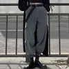 Streetwear Y2K sweatpants grå vintage lastbyxor joggare kvinnor med bälte mode harajuku höga midja byxor 210510