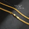 Ohrringe Halskette Herren Damen Gestempeltes Gelbgold gefülltes Knochenketten-Armband-Set Trendschmuck Geschenk2452418