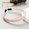 Kleur Crystal Hoofdband voor Vrouw Luxe Hand Kralen Haarband Meisjes Haaraccessoires Tiara Bezel