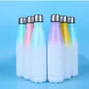 17oz/500ml Sublimation Stainless Steel water Bottle Gradient Color Changing Bottles Drinking BottlesSEA SHPPING ZC263