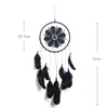 Goose Feather Lace Fashion Arts And Crafts Dream Catcher Home Furnishing Feathers Vehicle Pendant T2I52955
