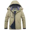 メンズウィンターダウンジャケット＆コート厚い暖かいパーカー防水山の女性フード付きフリースウインドブレーカージャケットM-5xL 211110