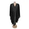 Moslim jurk Kaftan Abaya Dames Kimono Dubai Open Abayas Turkse stenen Chiffon Hooded Jurk Elegante Afrikaanse Plus Size 210712