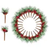 Mini agulhas de pinheiro Acessórios de árvore de natal caixa de presente decoração artificial plantas decoração de natal ornamentos rrd6822
