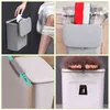 7L / 9L Wall Mounted Trash Can Waste Bin Kitchen Cabinet Door Hanging Car Garbage Recycle Dustbin Rubbish Storage Tool 211222