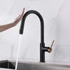 Zinc alloy multifunctional universal pull-out faucet with mixed single handle and 360 degree rotation Suitable for bathroom or kitchen