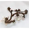 Beautiful Cherry flower copper spray paint natural baroque pearl brooches