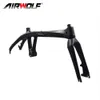 Airwolf 20 pouces cadre de vélos pliants en Fiber de carbone cadre de vélo BSA frein à disque cadres de vélo fourche 2 ans de garantie