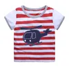 Sommar Baby Boys T-shirts Barn Tee Shirts Nyaste T-tröja Barn Top Cotton Sweatshirt Outfit Pojke Singlet Jersey Soft 1-6T 210413