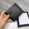 Portafoglio da uomo alla moda Portafoglio nero Dsigner per borsa da uomo Porta carte superiore Dimensioni 12X10 cm