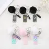 Keyring Tarot Card Sun Resin With Puffer Ball Quartz For Men Women Keychain Trinket Car Key Ring Jewelry Keychains2495418