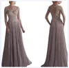 Chiffon Pleated Lace Applique A Line Mother Of The Groom Dress With 1/2 Sleeves Bride Dresses Long Vestido De Festa Wedding Gowns