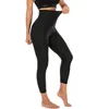 Chrleisure Women Workout Leggings High Waist Gym Sweat Body Shaper Sportkläder Fitness Bastu Tummy Slimming Control Legging 211130