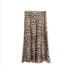 Été vintage taille haute jupe imprimé léopard jupes femmes punk rock style coréen boho streetwear jupe femme 210521