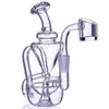 Wasserpfeifen Mini Dab Rigs Rosa Einzigartige Glas-Bong-Becher-Wasserpfeifen Becher Rauchende Glas-Wasserpfeifen mit 14-mm-Kopf