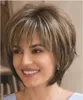 Synthetic Wigs WHIMSICAL W Women Mixed Blonde Brown Short Natural Hair Heat Resistant Wig For5267154