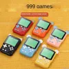 Doubles HD Console di gioco portatile in grado di memorizzare 999 giochi Schermo a colori da 3 pollici Mini Cartoon Giocatori di giochi portatili retrò Giocattolo educativo per bambini Supporto regalo Connect TV