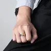 Ouro preto anel gay anel dedo dedo aço inoxidável anel de arco-íris para homens mulheres faixas de casamento moda jóias e arenoso