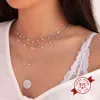 925 Silver Five-pointed Star Necklaces for Women Girl Simple Clavicle Chain to Friends Korean Fashion birthday present