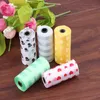 Pet Supply 1Rolls 15 stks Afdrukken Kat Dog Pak Tassen Outdoor Home Clean Refill Vuilniszak