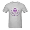 Meninos tee lotus devot men cinza tshirts tecido de algodão alta qualidade topos camiseta dos desenhos animados design floral roupas casuais crianças 5736922