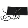 Pasy kobiety vintage szeroko rozległe moda moda swobodny elastyczny regulowany bandaż koronkowy stretch stretch gorset pasek paska do koszuli sukienki