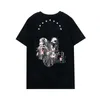 T-shirt firmata per uomo Skull Tees Summer Basic Stampa in cristallo solido lettera Skateboard Casual Punk top tigre Tee Nero bianco donna Camicie abbigliamento Orso manica corta