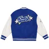 Kurtki street college mężczyźni kobiety futrzane listy haftowe patchwork harajuku varsity baseball płaszcze unisex