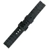 Посмотреть полосы 22 мм мужской очень длинные силиконовые резиновые ремешки Bracelets Black Steel Gugle Fit для EF-550PB-1 Deli22