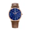 Polshorloges Fashion Men kijken Lumble Stijlvol topmerk Yazole Ceasuri Casual Clock Leather Band Quartz Hodinky Montre Homme