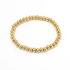 Bracelets porte-bonheur en acier inoxydable, manchette de perles de 3MM pour femmes et hommes, breloques de couleur or argent, déclaration en métal, bijoux 1869875