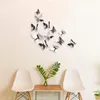 12 piezas DIY espejo mariposas 3D mariposa pegatinas de pared niños dormitorio calcomanías hogar habitación Mural decoración de fiesta