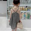 Summer Girls Dress Korean Style Fake Two-Piece Floral Princess Baby Kids Clothes Children'S Clothing 210625