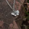 Dead Head Moth Mini Cute Pendant Neckalce per le donne Il suo regalo SanLan