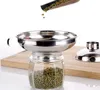Küchenwerkzeuge Edelstahl Wide Mouth Canning Funnel Hopper Filter für Wides Regular Jars Kochwerkzeug SN5302