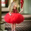 RZ 2019 Girls Sukienki Księżniczka Dzieci Baby Fancy Suknia Ślubna Rękawki Cekiny Party Dress Dla Girl Summer Dresses K1 Q0716